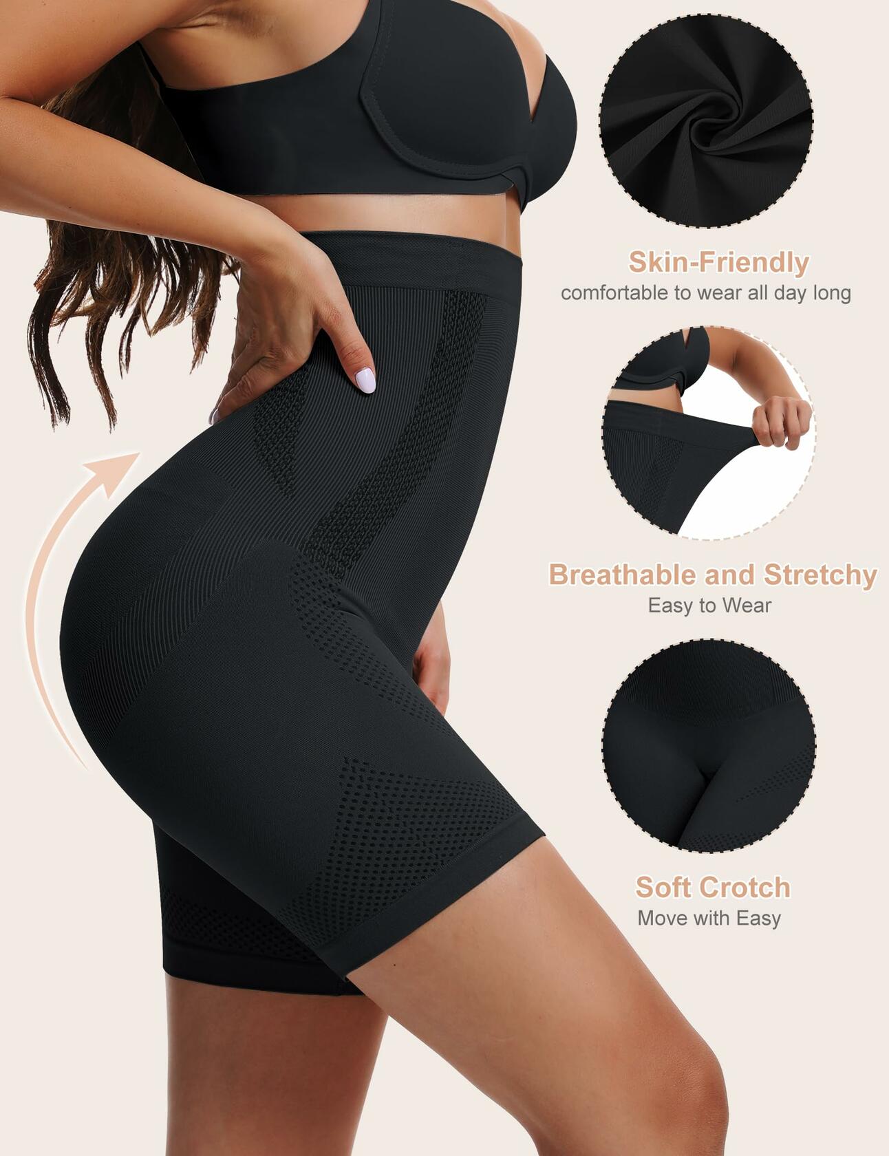 Sarin Mathews High-Waisted Shapewear Shorts
