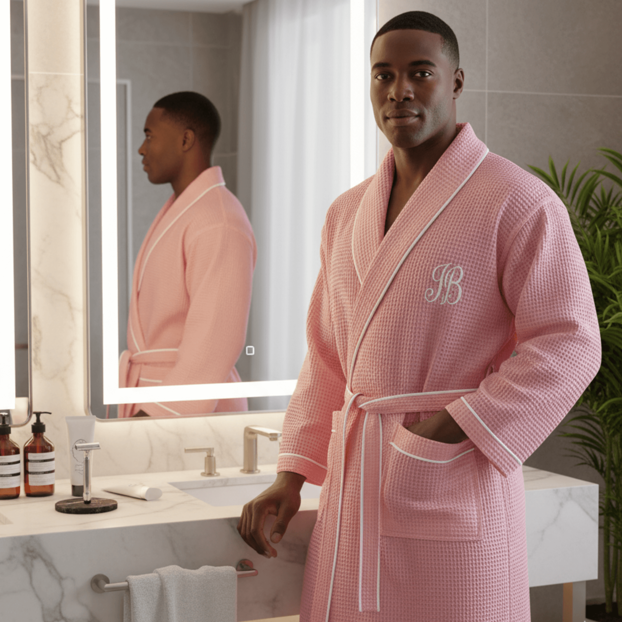 Premium Waffle Robe for Men