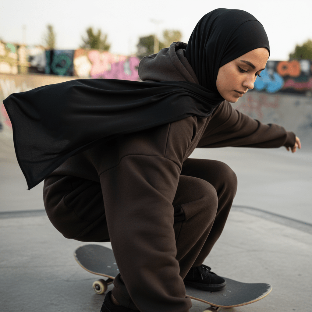 Premium Non-Slip Breathable Sports Hijab