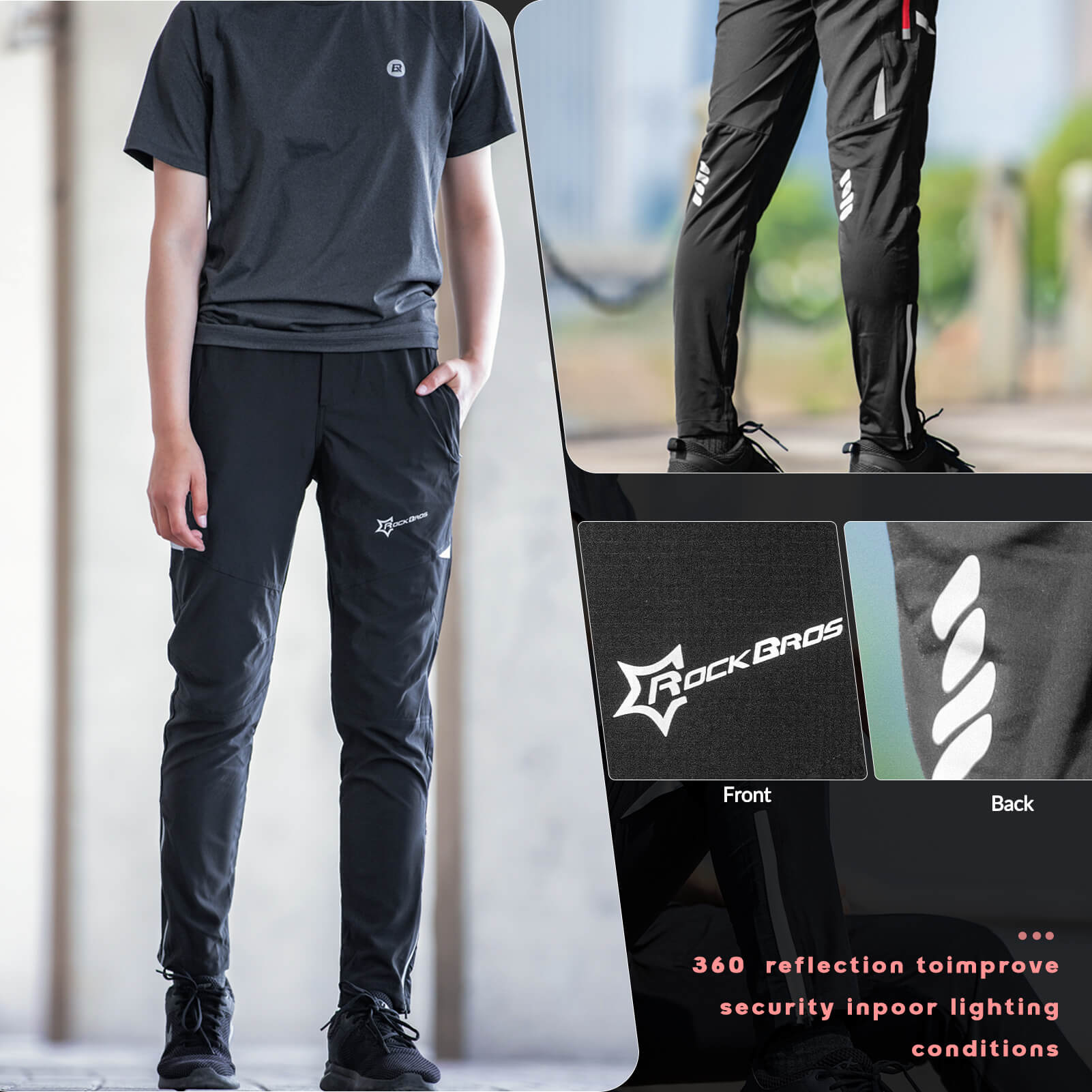 Men’s Breathable Cycling Pants High Stretch