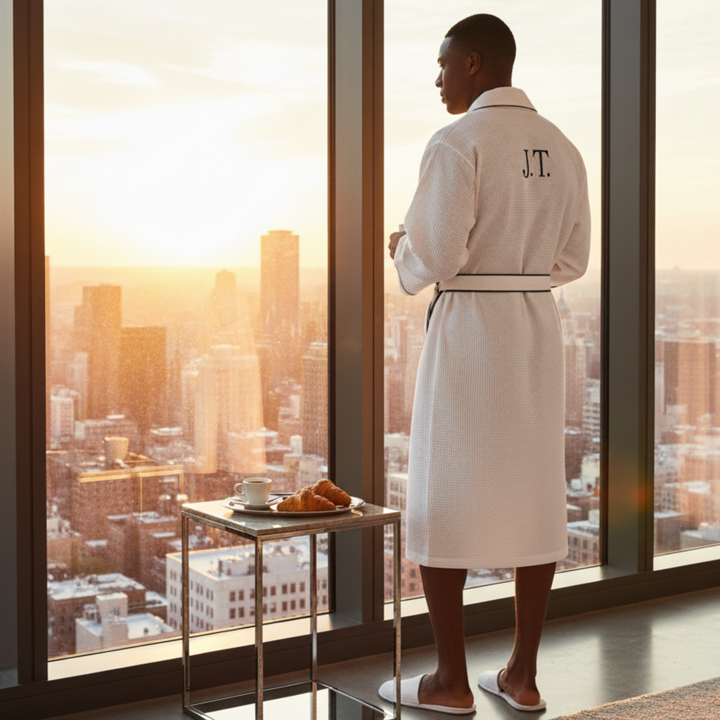 Premium Waffle Robe for Men