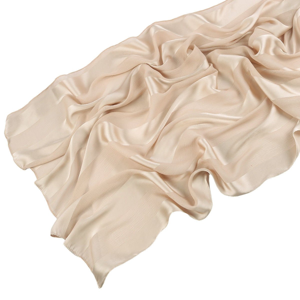 Striped Crinkle Chiffon Hijab