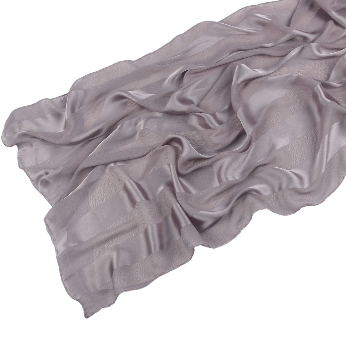 Striped Crinkle Chiffon Hijab