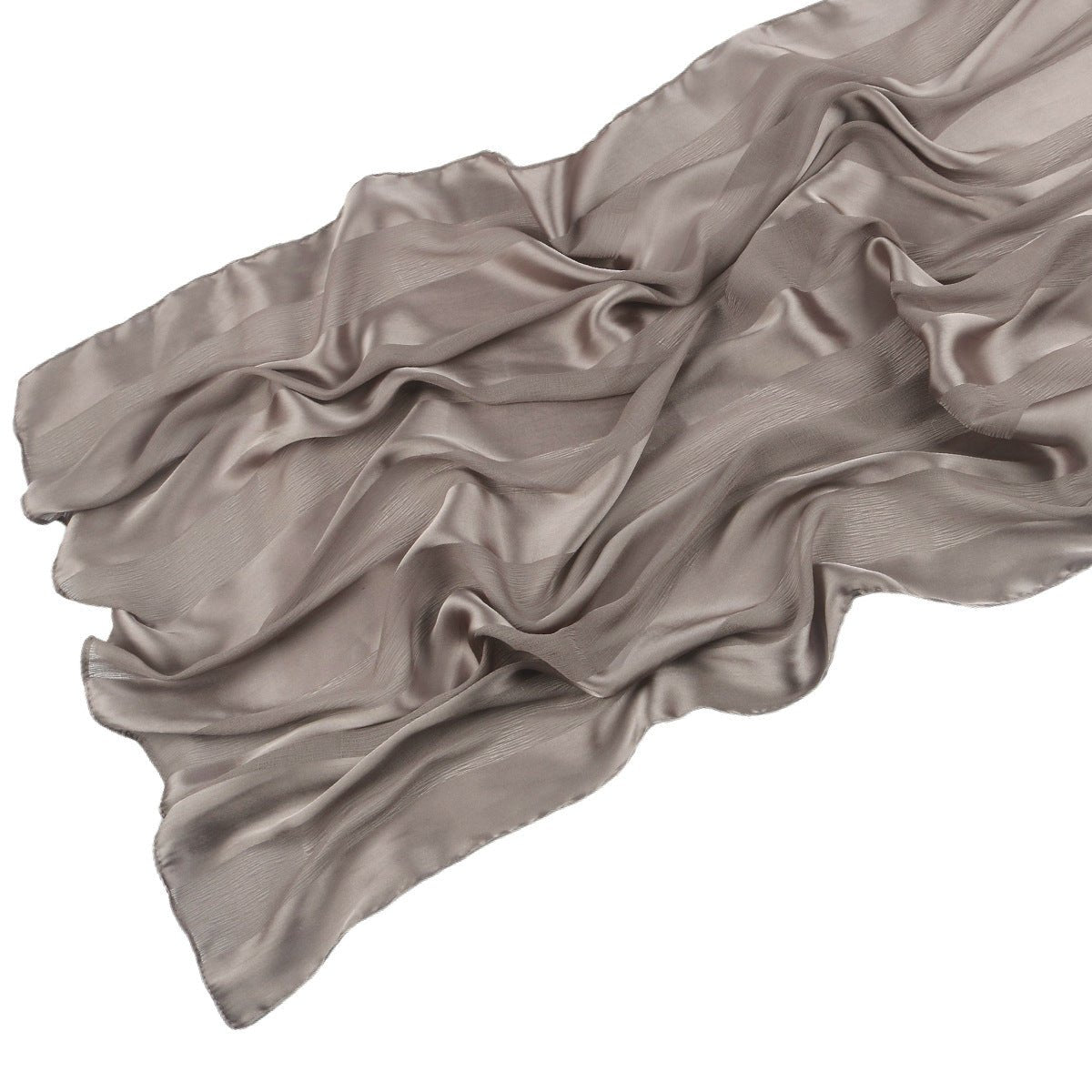 Striped Crinkle Chiffon Hijab