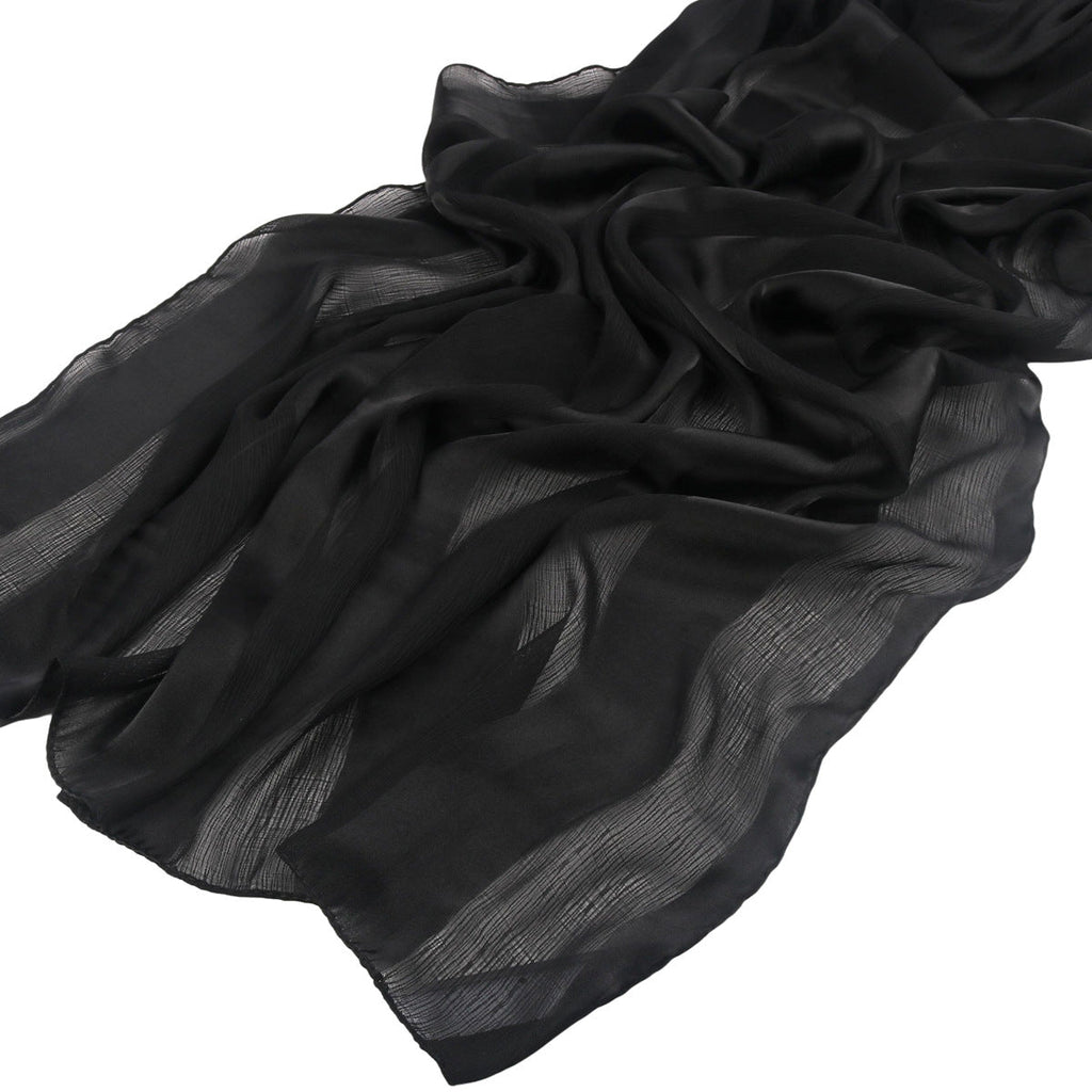 Striped Crinkle Chiffon Hijab