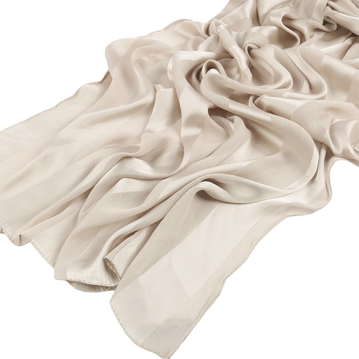 Striped Crinkle Chiffon Hijab