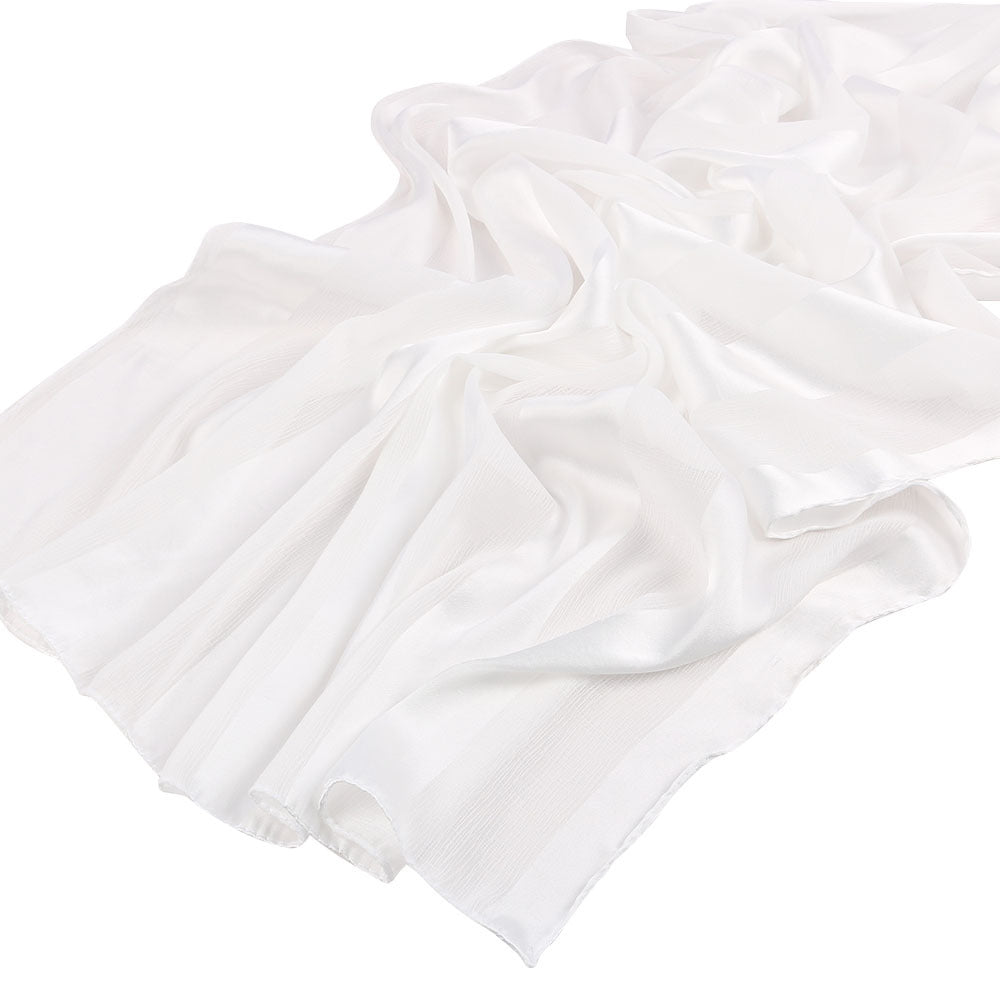 Striped Crinkle Chiffon Hijab