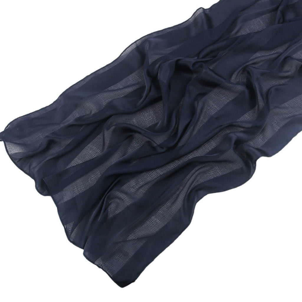 Striped Crinkle Chiffon Hijab