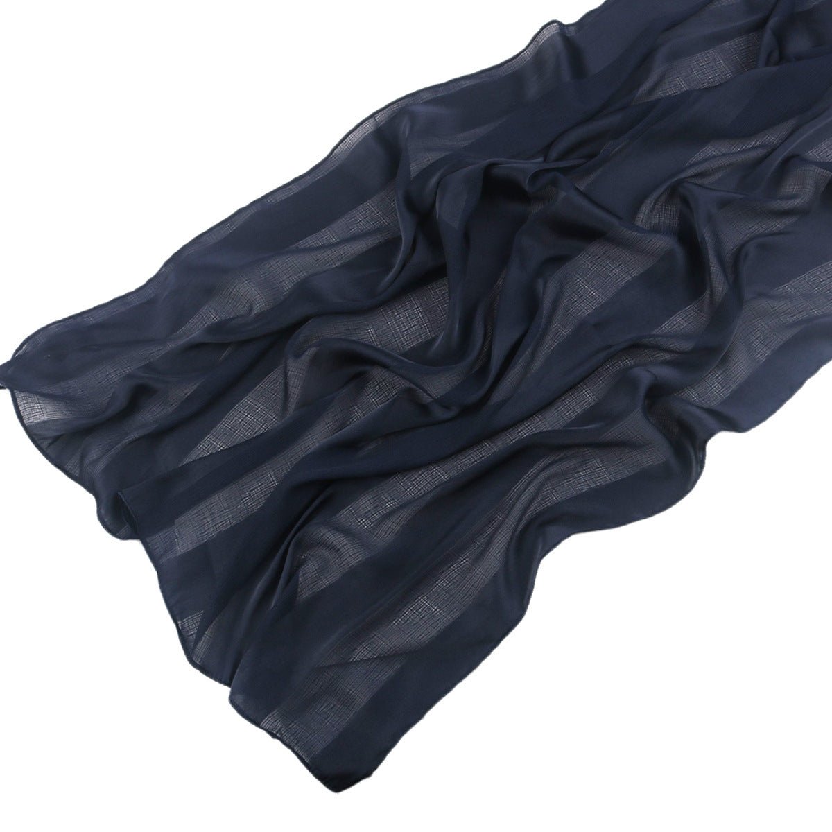 Striped Crinkle Chiffon Hijab
