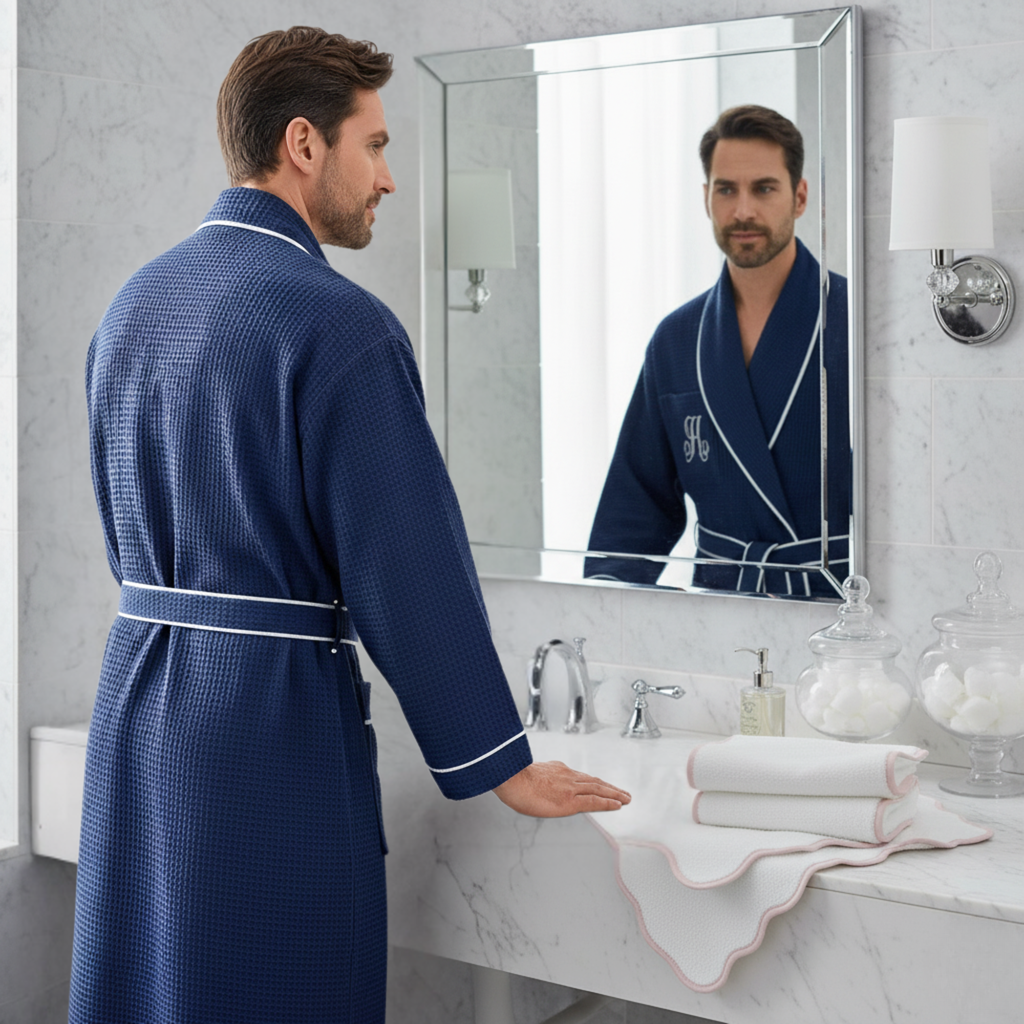 Premium Waffle Robe for Men