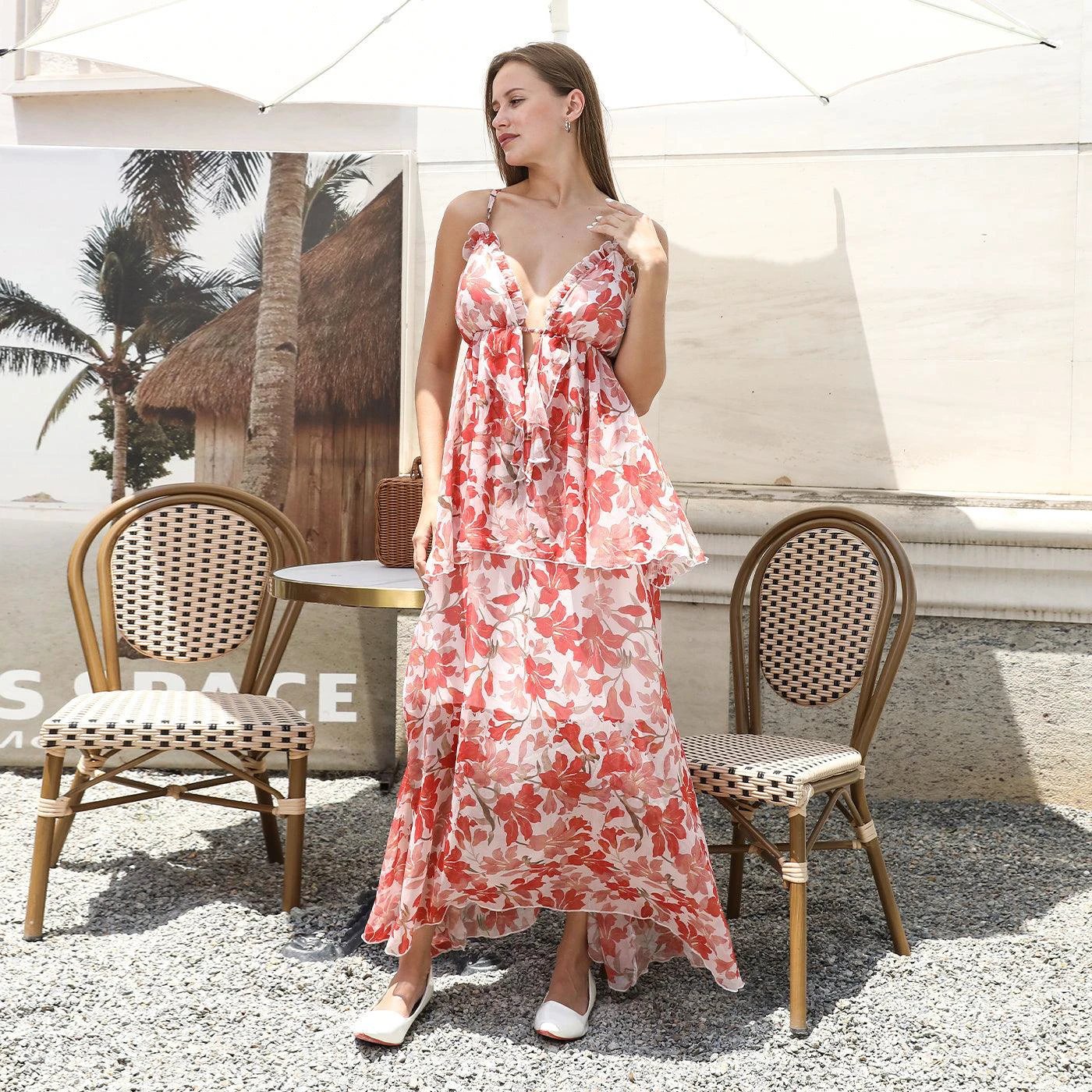 Women's Floral Simple Dress